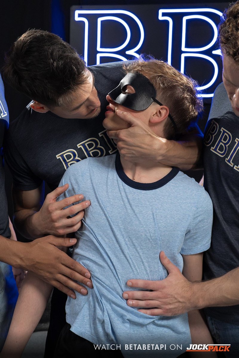 Oliver's First Brotherhood Experience: Getting Rimming and Deep Dicked by Felix and Chase - image 6
