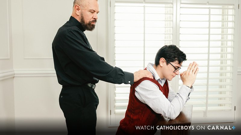 The Passionate Rimming Session Between Father Sargent and Alex Gonz - image 1
